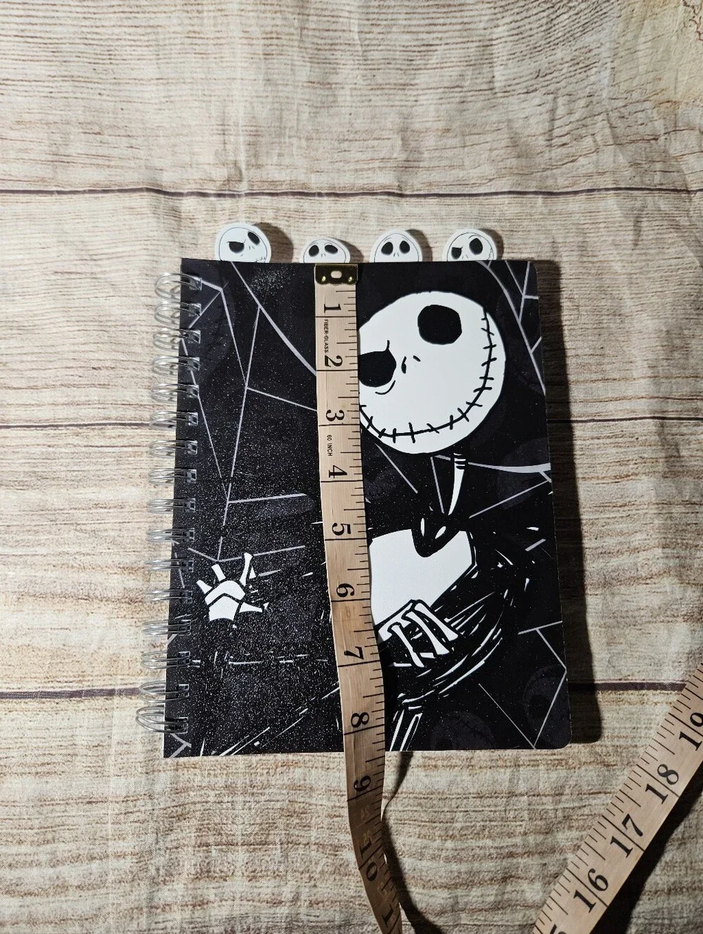 Disney Nightmare Before Christmas spiral journal and jack and sally pens